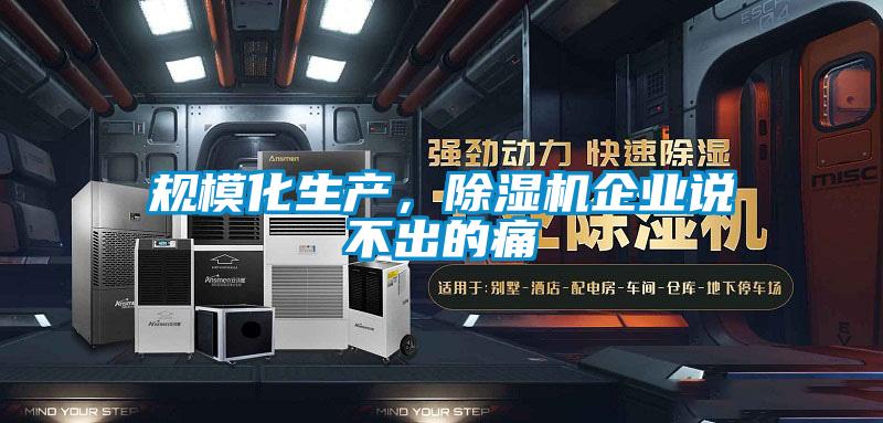 規(guī)模化生產(chǎn),除濕機企業(yè)說不出的痛