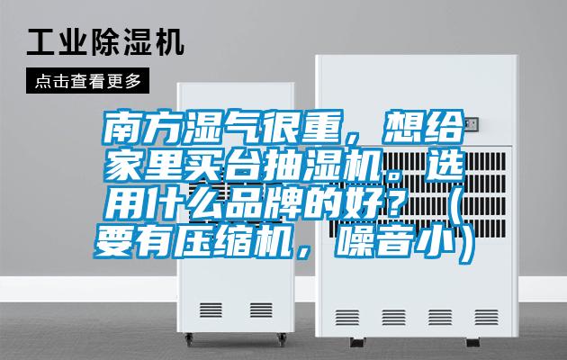 南方濕氣很重，想給家里買臺抽濕機。選用什么品牌的好？（要有壓縮機，噪音小）