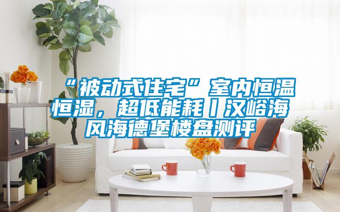 “被動式住宅”室內(nèi)恒溫恒濕，超低能耗丨漢峪海風(fēng)海德堡樓盤測評
