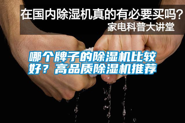 哪個牌子的除濕機比較好？高品質除濕機推薦