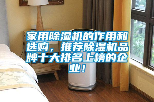 家用除濕機的作用和選購，推薦除濕機品牌十大排名上榜的企業(yè)！