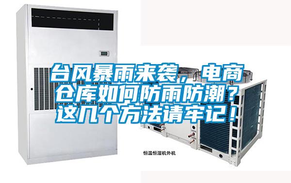 臺風暴雨來襲,電商倉庫如何防雨防潮?這幾個方法請牢記!
