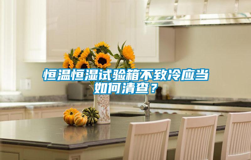 恒溫恒濕試驗(yàn)箱不致冷應(yīng)當(dāng)如何清查？