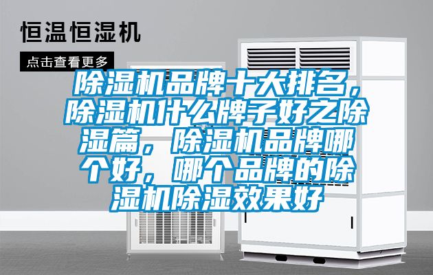 除濕機品牌十大排名，除濕機什么牌子好之除濕篇，除濕機品牌哪個好，哪個品牌的除濕機除濕效果好
